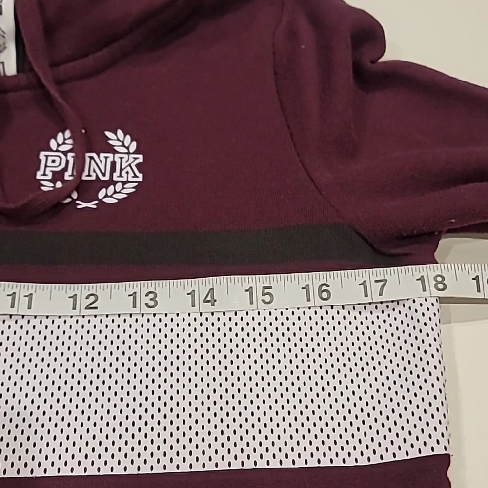 Victoria Secret "PINK" Popular Women's Burgundy Hoodie - Picture 8 of 12